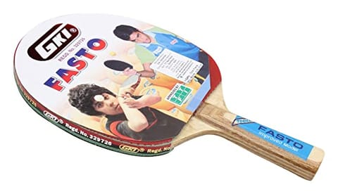 GKI Fasto Table Tennis Racquet, Wood, Red