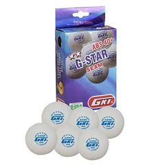 GKI G-Star Plastic, ABS Table Tennis Ball, (White) Standard Size