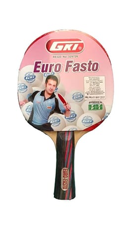 GKI Euro Fasto Table Tennis Racquet (Multicolor)