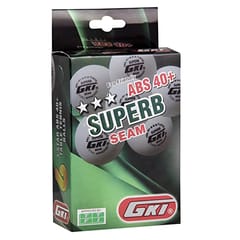 GKI Plastic Tennis Ball (White, 40+) Standard Size