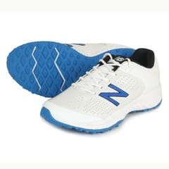 New Balance CK 4020 Rubber Spike Cricket Shoes - White/Blue