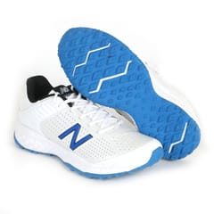 New Balance CK 4020 Rubber Spike Cricket Shoes - White/Blue