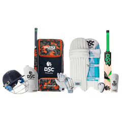 DSC Cricket Kit Full Cricket Equipment Junior to Senior with Helmet