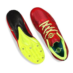 Nivia Men Running Spikes Spirit Track & Field Shoes Red