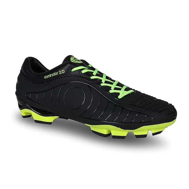 Nivia Dominator 2.0 Football Shoes for Men, Fluorescent Green Black