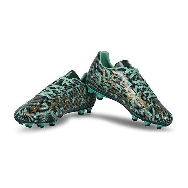 Nivia Encounter 10.0 Football Studs Lightweight Shoe for Kids Hunter Green