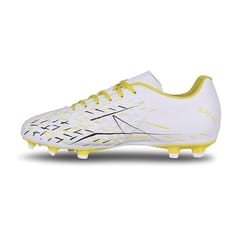 Nivia Spear Football Studs for Men | White-Yellow