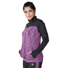 Nivia Neo 6 Women Full Sleeve with Thumb Hole Jacket Pink Black