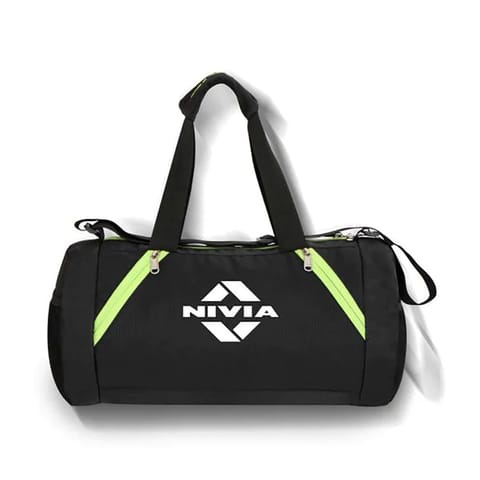 Nivia Beast 17 LTR Beast Polyester Gym Bag Back Yellow