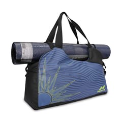 Nivia 18 LTR Yoga 3.0 polyester Bag for men women (Navy Green)