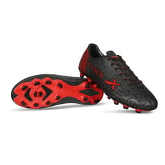 Vector X Cyber Men's Turf Football Shoes, Black-Red