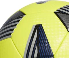 Adidas TIRO League Thermally Bonded Football Ball | Size 5 | Team Solar Yellow / Black / Silver Metallic / Royal Blue