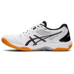 ASICS GEL ROCKET 10 BADMINTON SHOES , WHITE/BLACK