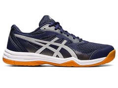 ASICS UPCOURT 5 BADMINTON SHOES, PEACOAT/SILVER