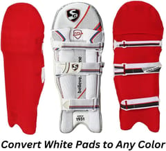 KNK Cricket Batting Pads Cover | Coloured Leg Guard Cover Fits Youth Adult Size | Universal Cover