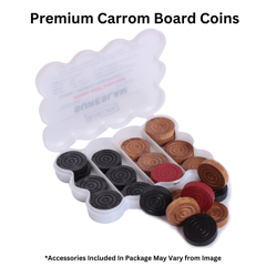 Precise Carrom Bulldog Board ELEGANT® SERIES Bulldog Game Board with Coin, Striker and Powder