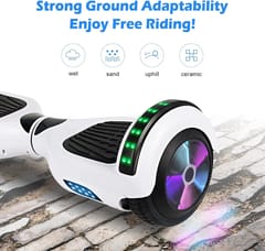 KD Hoverboard, 6.5" Self Balancing Hoverboard Electric Scooter Hoverboard for Kids White