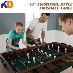 KD Foosball PRO CLASSIC 54" Furniture Style Soccer Game Table, 54 inch x 27.25 inch x 34 inch