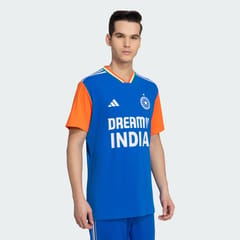 ADIDAS FW24 INDIA CRICKET T20 INTERNATIONAL FAN JERSEY JN3145