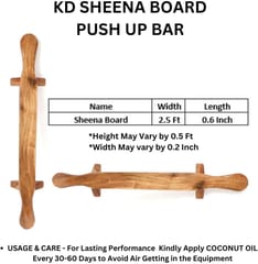 KD SHENA PUSH UP BAR FITNESS INDIAN CLUB MEEL KARLA KATAI FITNESS DURABLE WOODEN EQUIPMENT