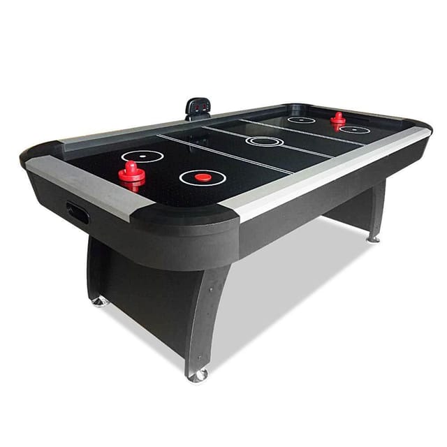 KD Champion Air hockey Table Black Ice Hockey Table 7 Ft with Digital Scorer