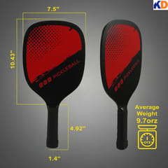 Kd Pickleball Paddles,Fiber Wood Surface Pickleball Paddles Set , 2 Paddles with 4 Pickleballs, Pickleball Bag, Pickleball Paddle Set for Men and Women, Assorted Color