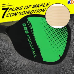 Kd Pickleball Paddles,Fiber Wood Surface Pickleball Paddles Set , 2 Paddles with 4 Pickleballs, Pickleball Bag, Pickleball Paddle Set for Men and Women, Assorted Color