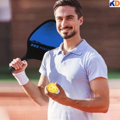 Kd Pickleball Paddles,Fiber Wood Surface Pickleball Paddles Set , 2 Paddles with 4 Pickleballs, Pickleball Bag, Pickleball Paddle Set for Men and Women, Assorted Color