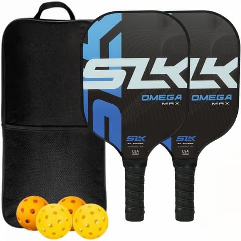 KD Pickleball Paddles, Carbon Fiber Pickleball Set, 2 Paddles with 4 Balls, Portable Carry Bag, USAPA Approved Graphite Pickleball Rackets with Comfort Grip., Assorted Color